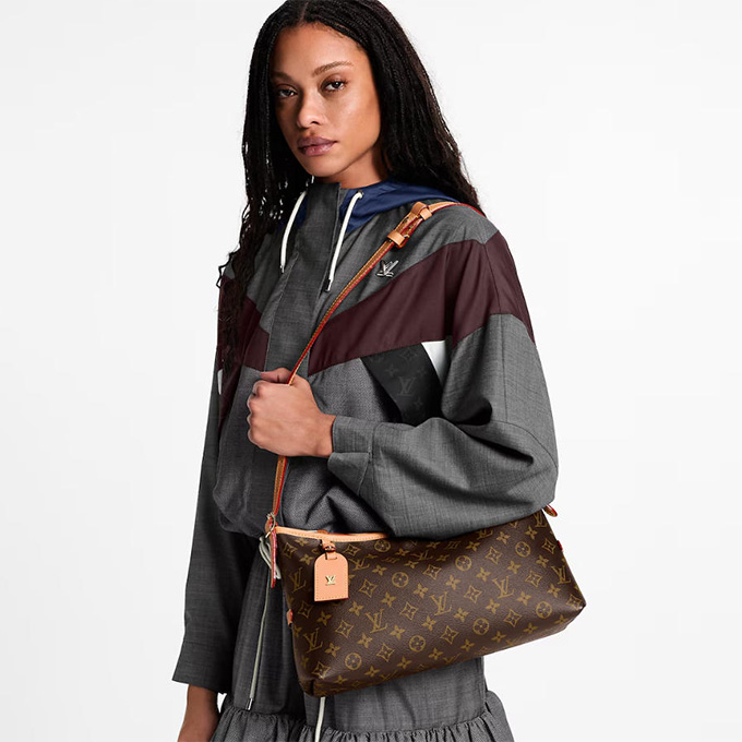 lv louis vuitton carryall east west monogram canvas hobo bag #m28101